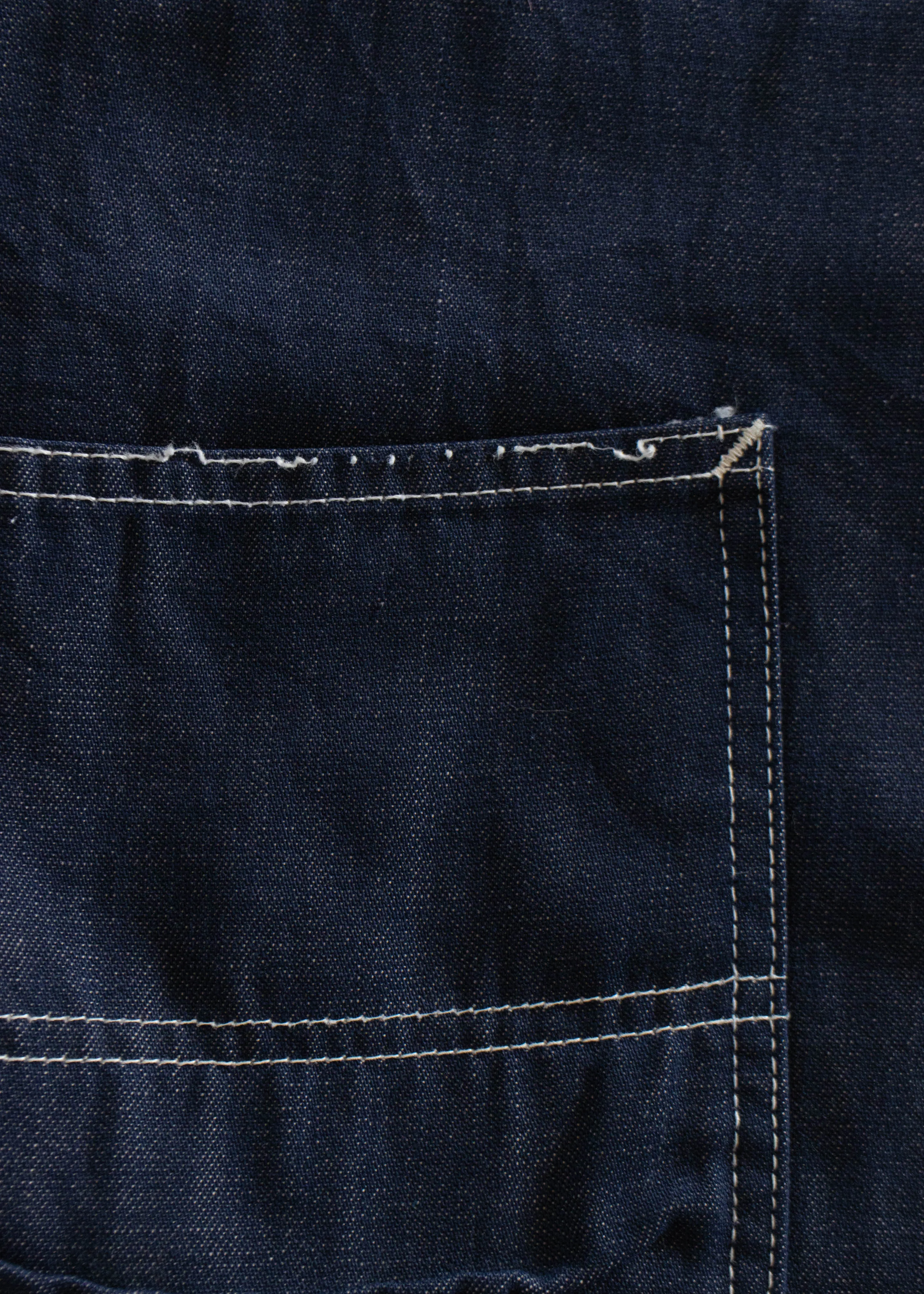 1970s Lee Blanket Lined Denim Chore Coat Size XL/2XL