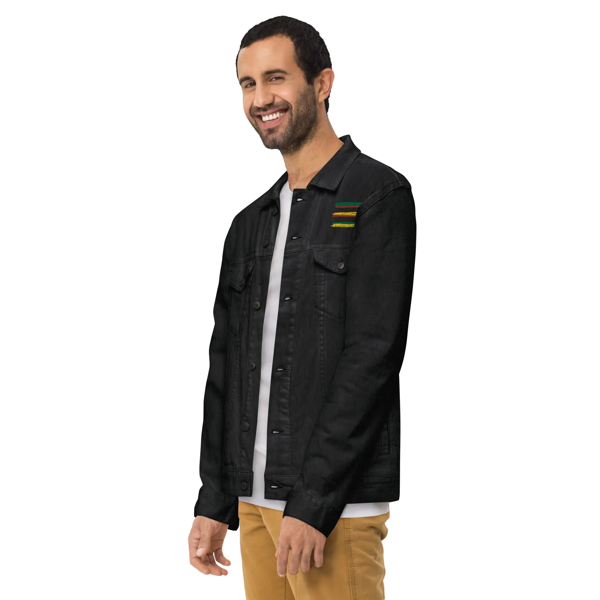 AFRICAN STRIPES Unisex Denim Jacket