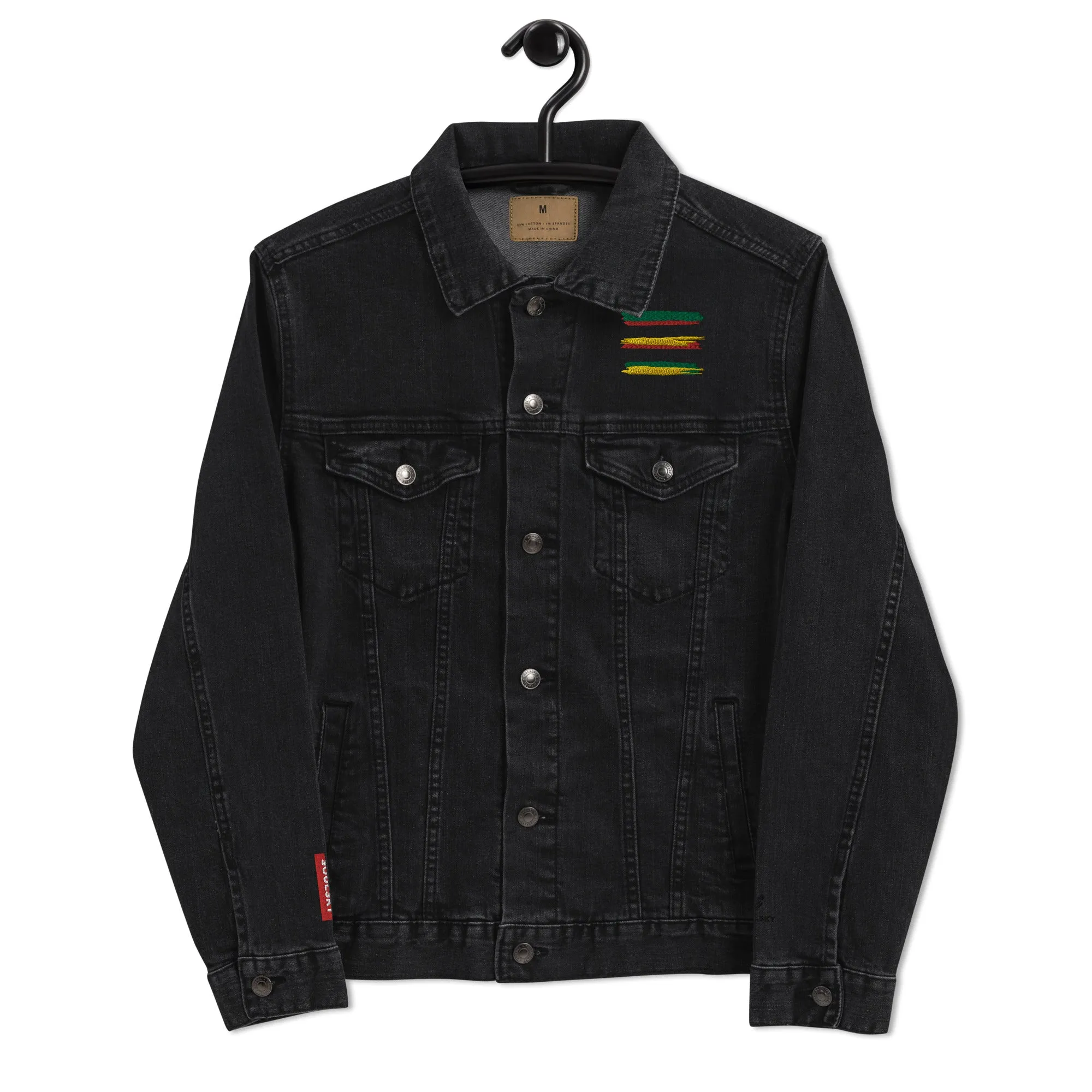 AFRICAN STRIPES Unisex Denim Jacket