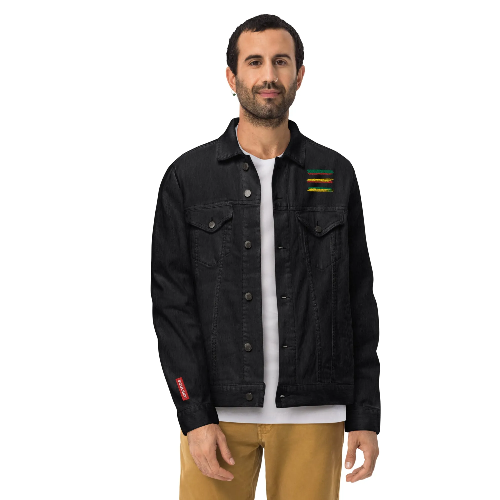 AFRICAN STRIPES Unisex Denim Jacket