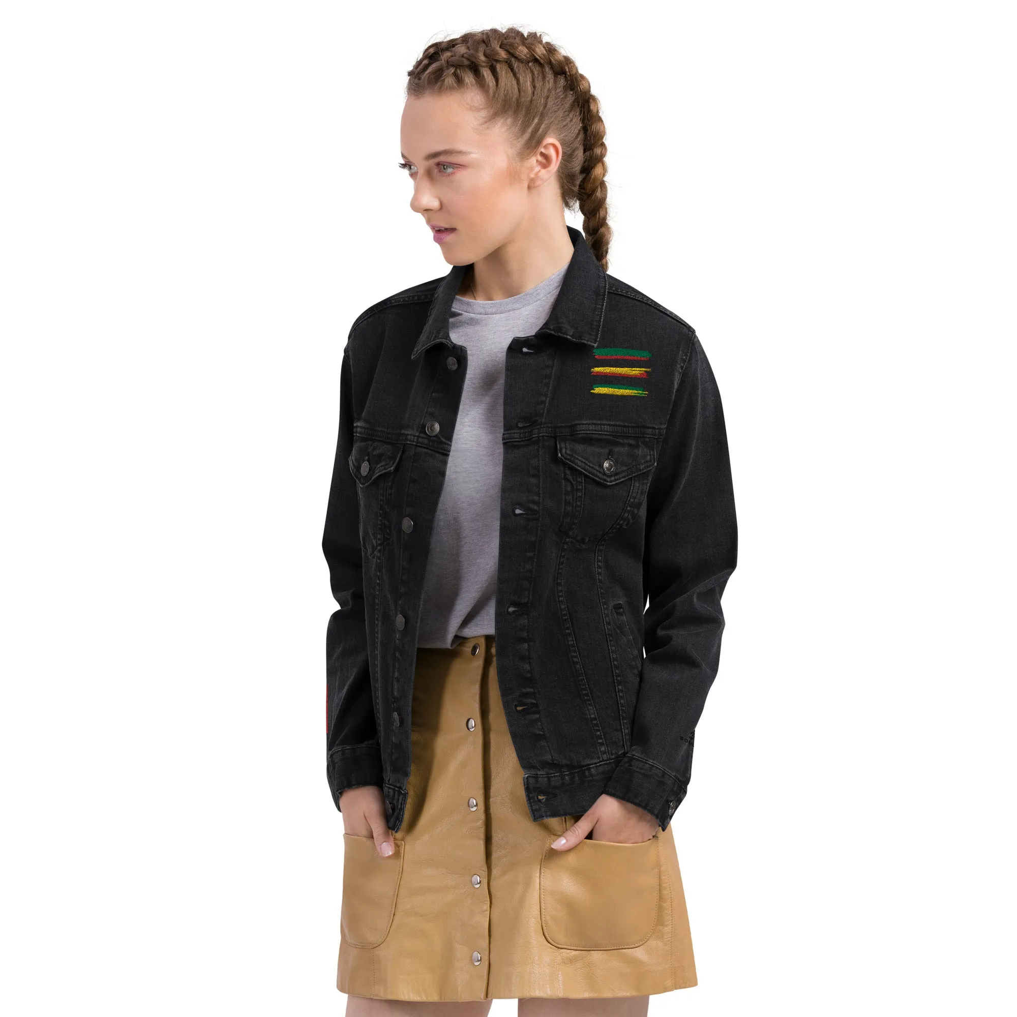 AFRICAN STRIPES Unisex Denim Jacket