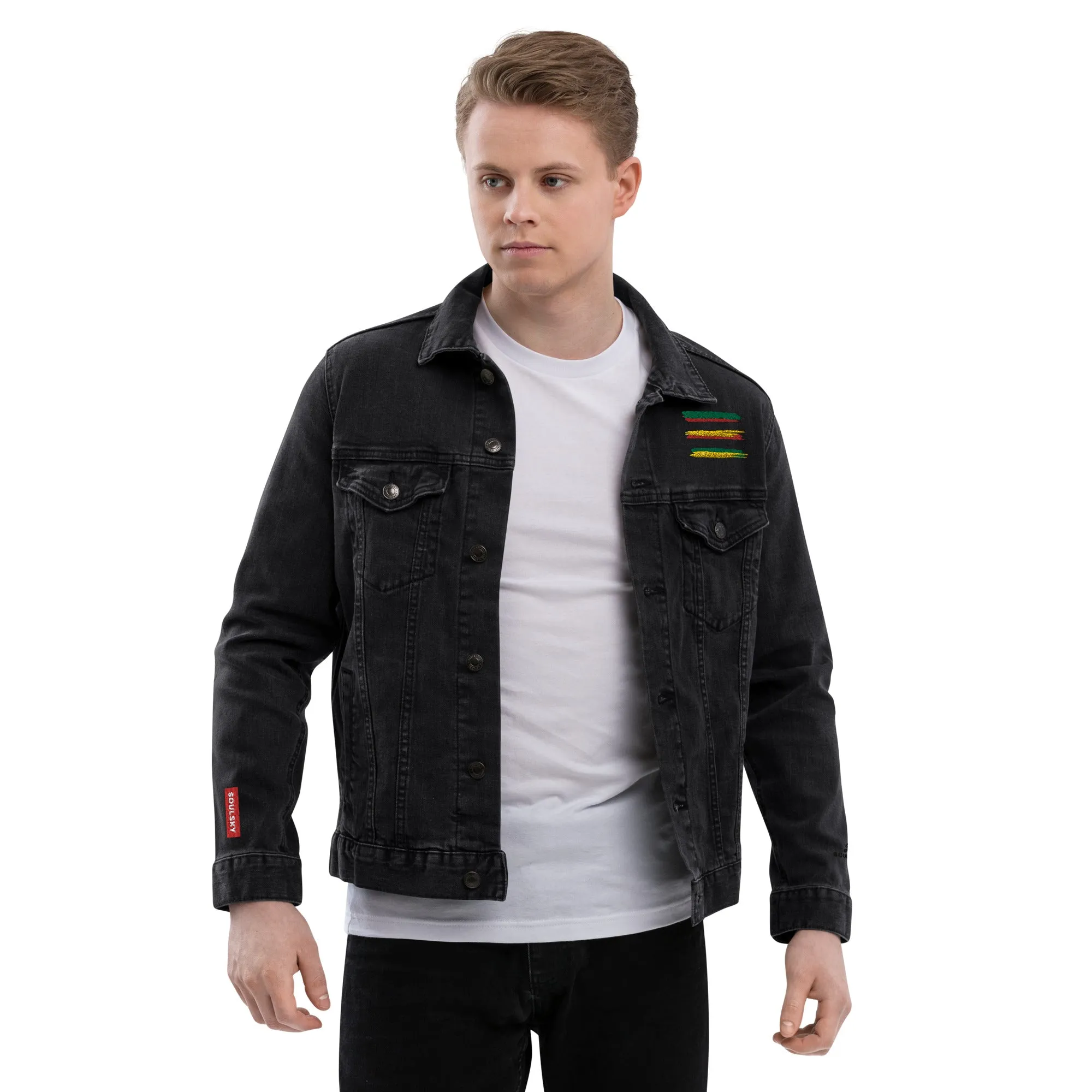 AFRICAN STRIPES Unisex Denim Jacket