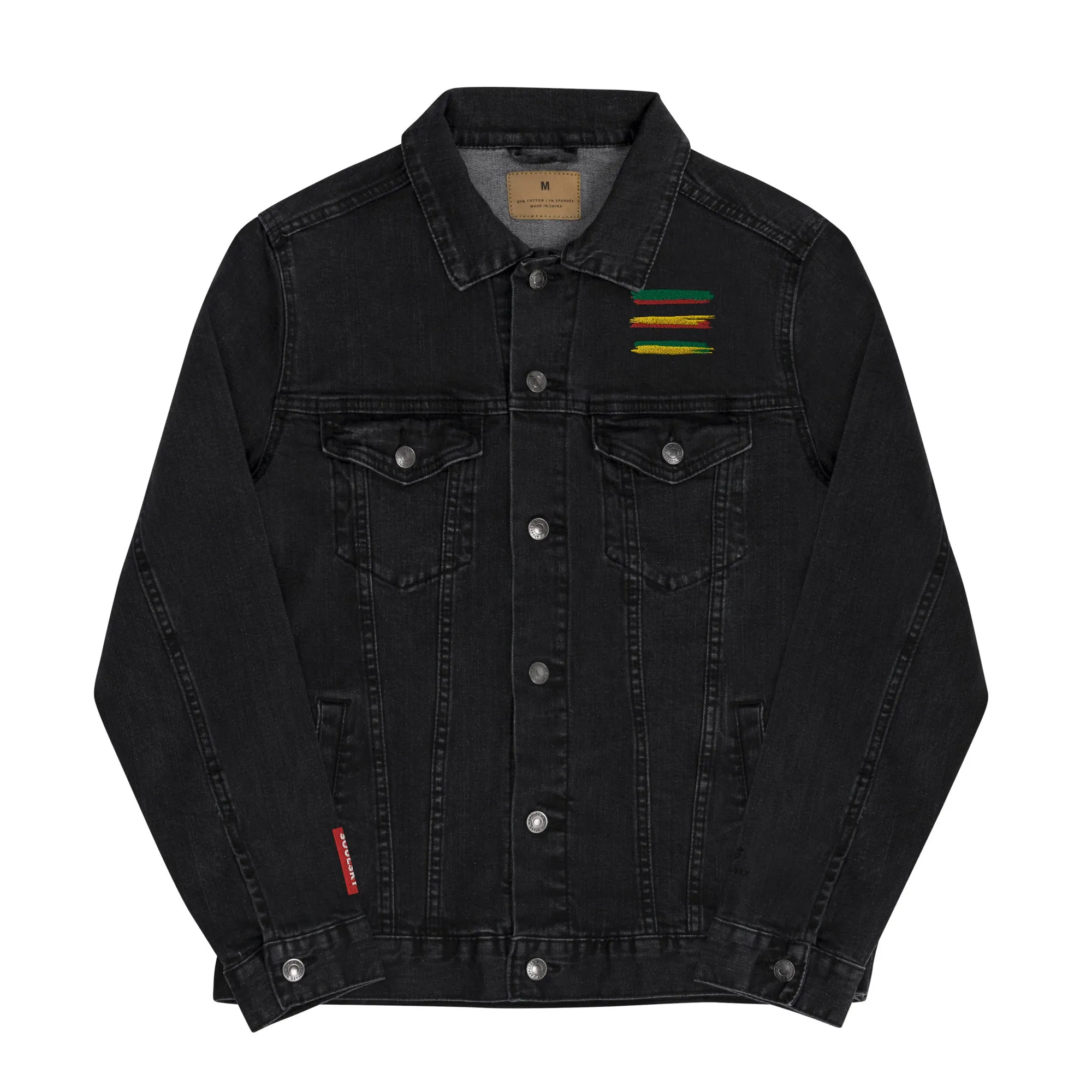 AFRICAN STRIPES Unisex Denim Jacket