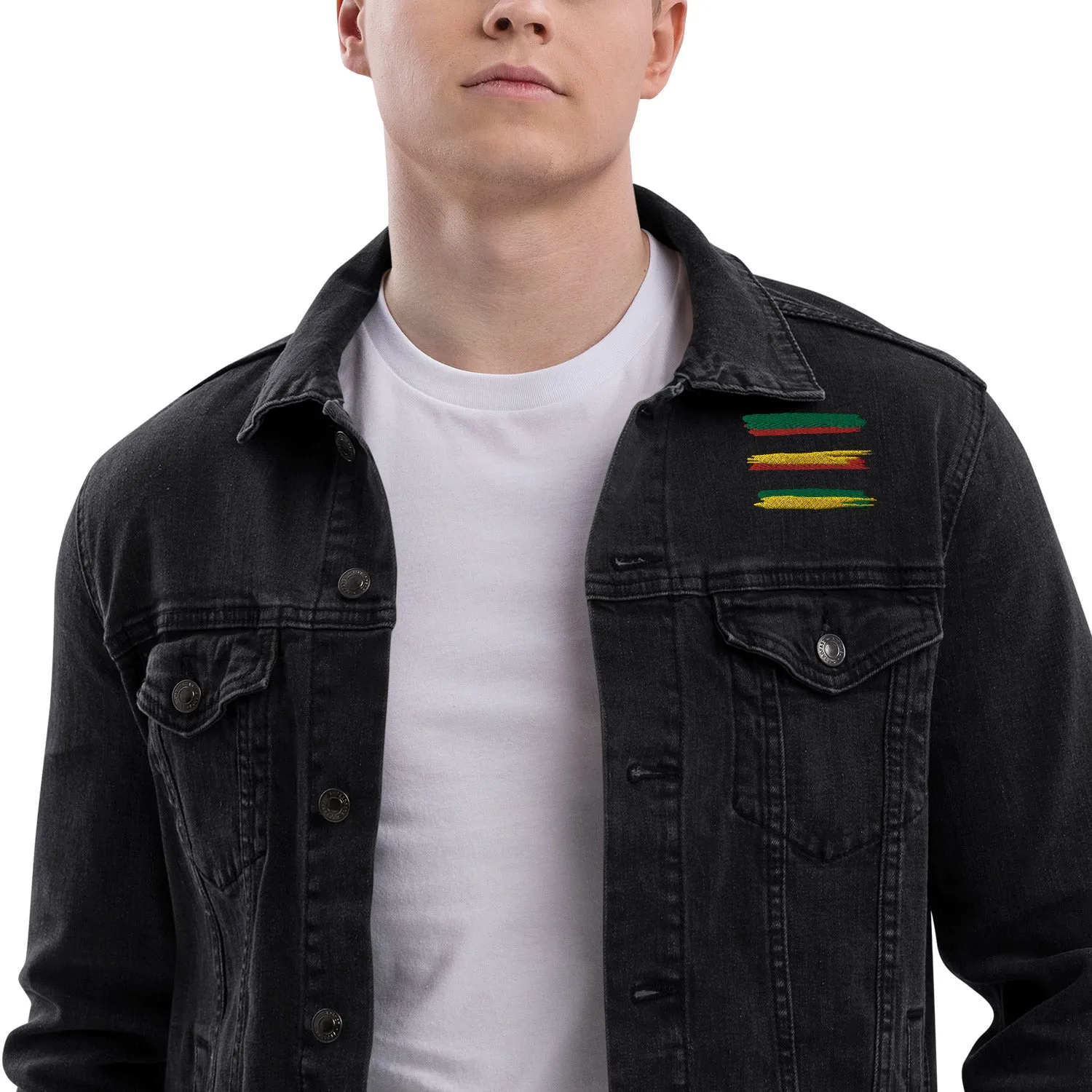AFRICAN STRIPES Unisex Denim Jacket