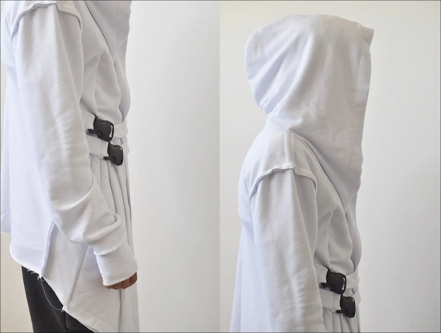 Assassin's Creed Hooded Cardigan Kimono,Long Asymmetrical Steampunk Futuristic - BB0102