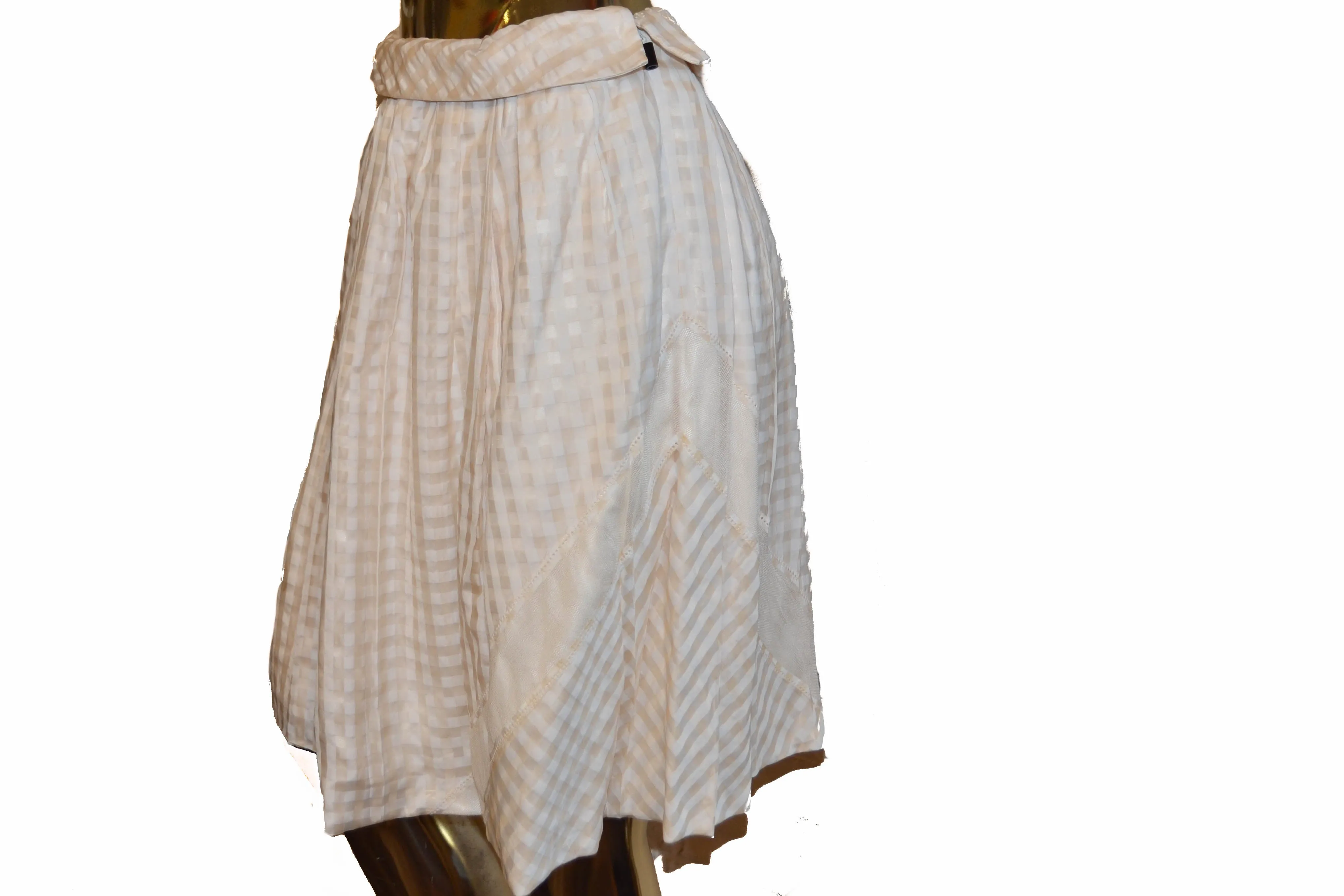Authentic New Louis Vuitton Beige Skirt Size 34