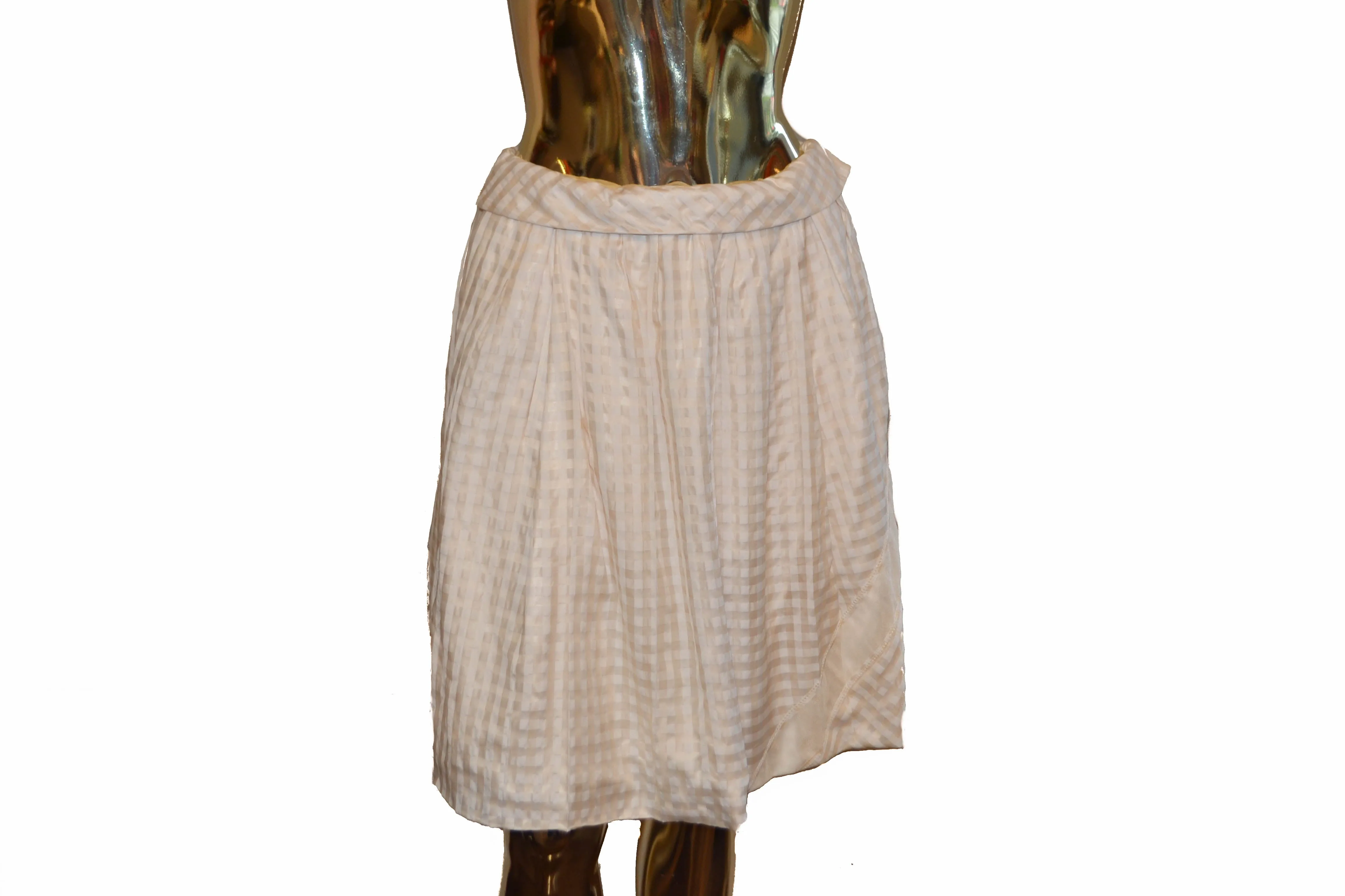 Authentic New Louis Vuitton Beige Skirt Size 34