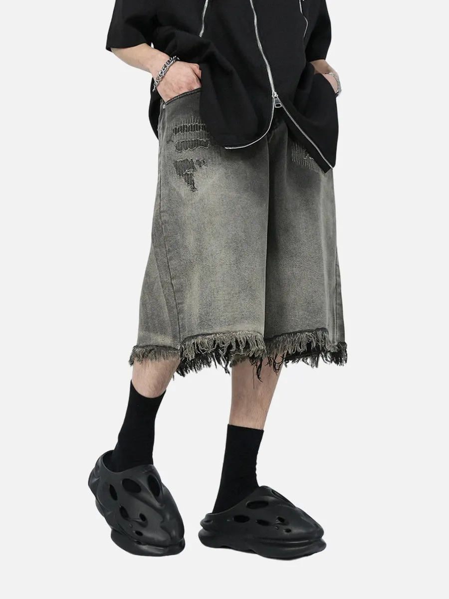 Baggy black jorts