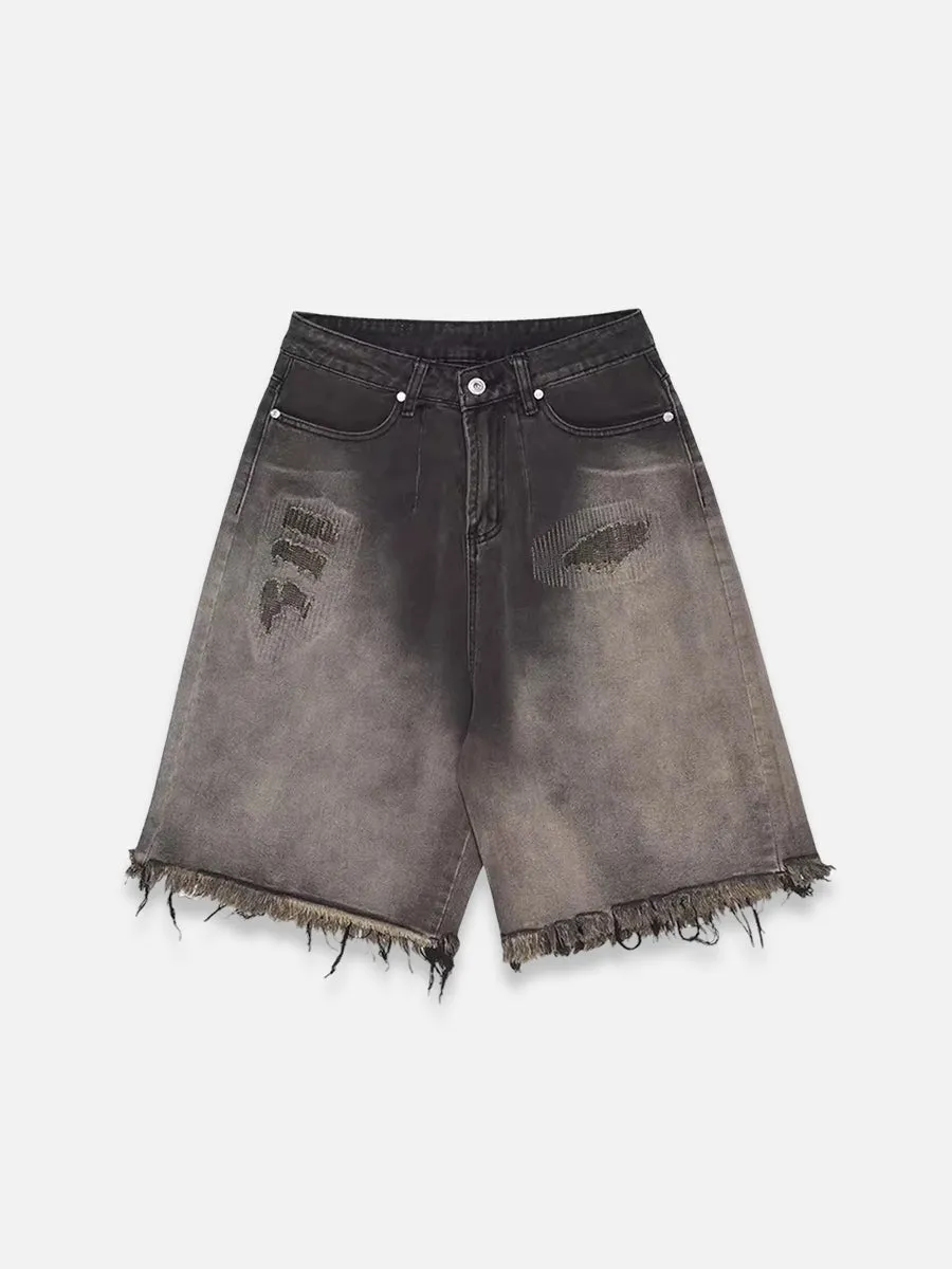 Baggy black jorts