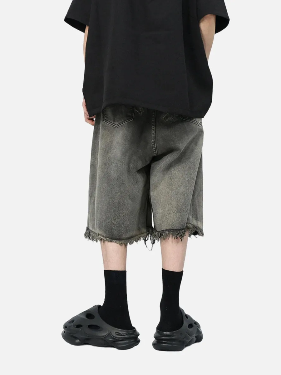 Baggy black jorts