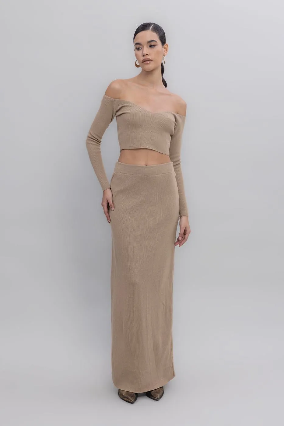 BSL Women Maxi Knit Pencil Skirt - Sassuolo