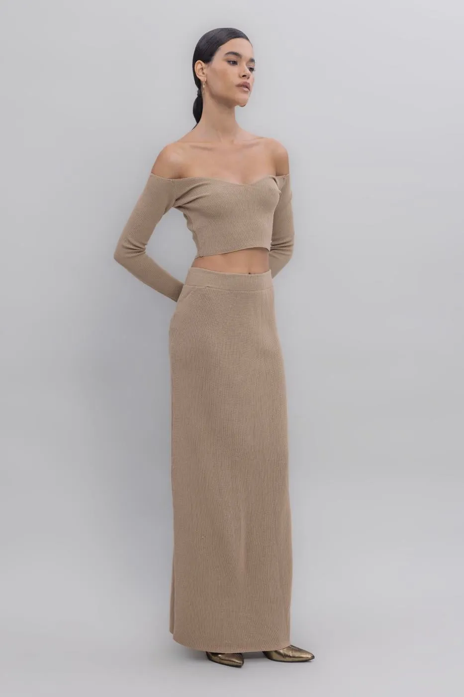 BSL Women Maxi Knit Pencil Skirt - Sassuolo