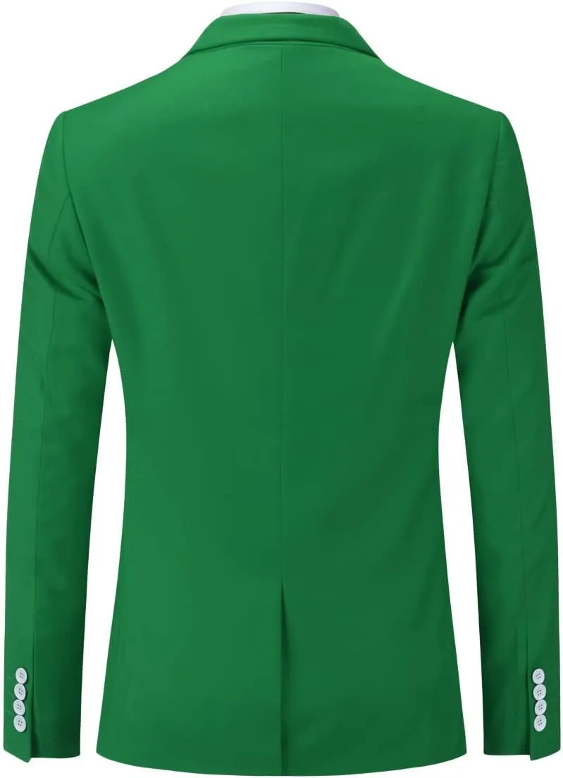 Cloudstyle Men's Suit Single-Breasted One Button Center Vent 2 Pieces Slim Fit Formal Suits