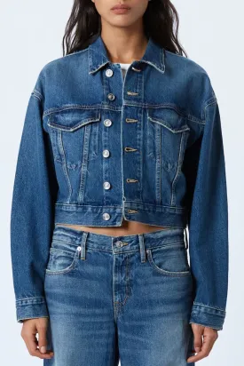 Crop Trucker Jacket | Rushing River