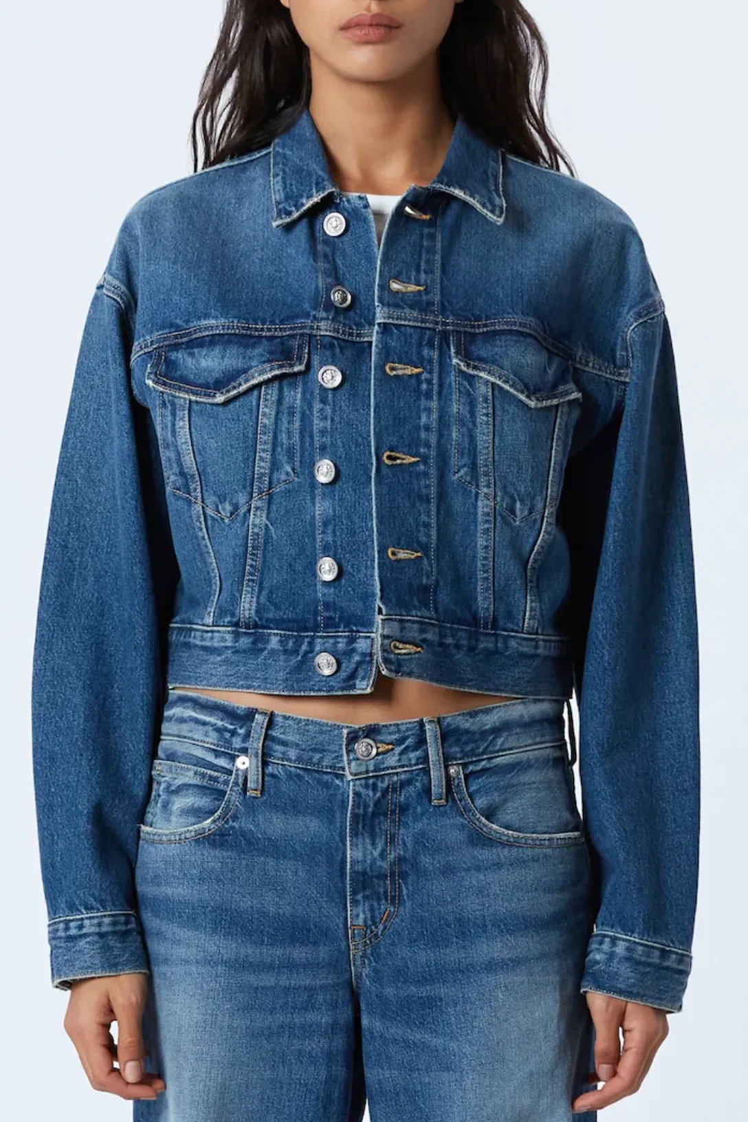 Crop Trucker Jacket | Rushing River