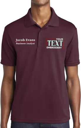 Custom Polo Shirt for Men Personalized Embroidered Short Sleeve Polo Golf Shirt Add Your Text Name