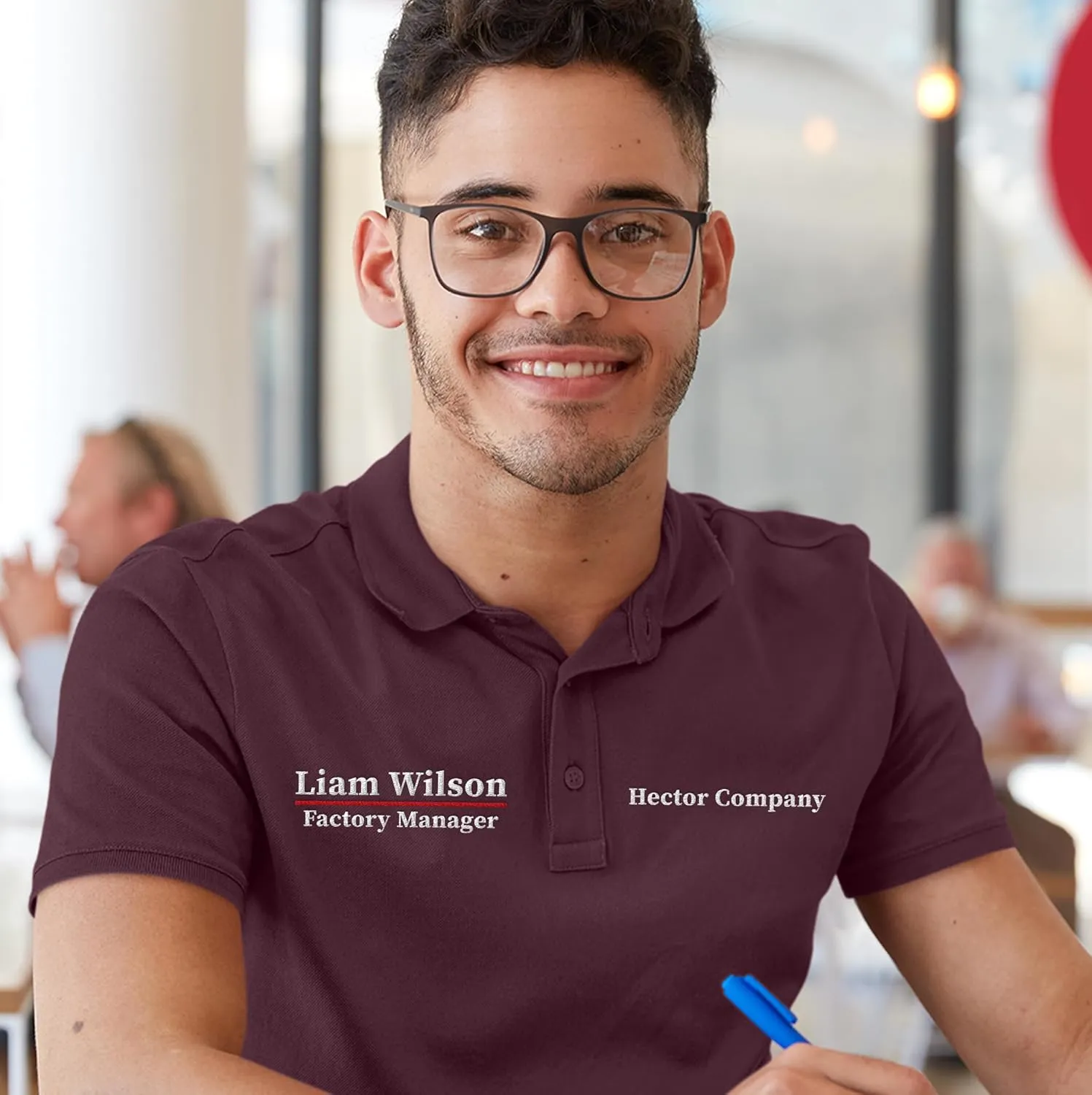 Custom Polo Shirt for Men Personalized Embroidered Short Sleeve Polo Golf Shirt Add Your Text Name