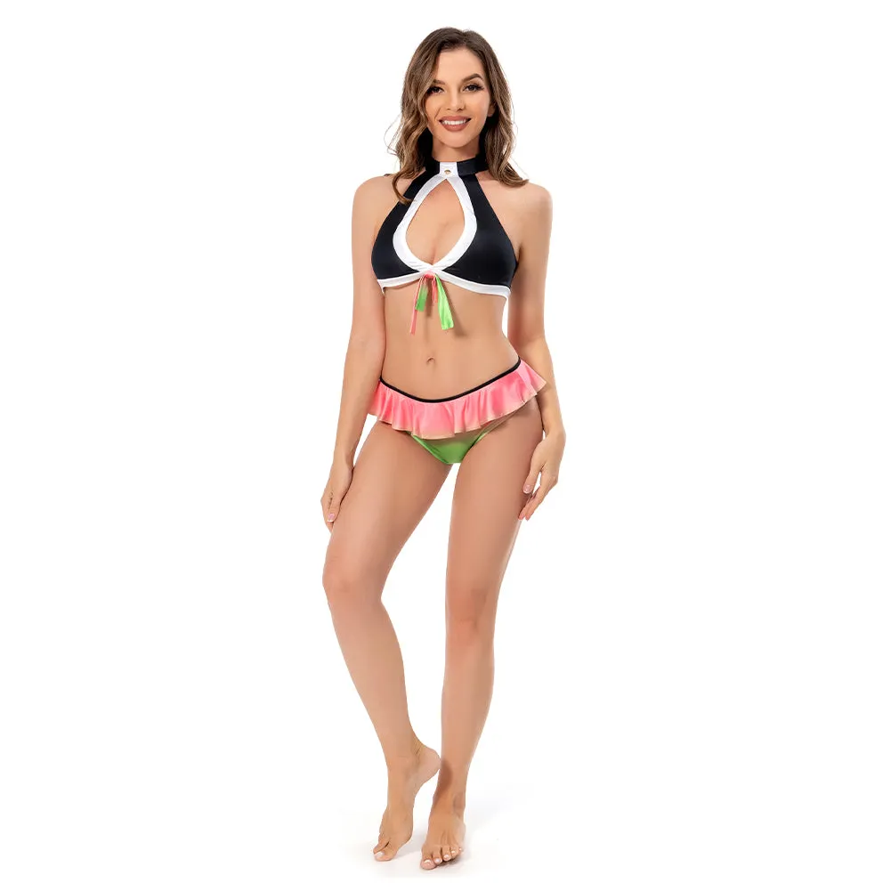Demon Slayer Kanroji Mitsuri Sexy Swimsuit Cosplay Costume Swimwear Outfits