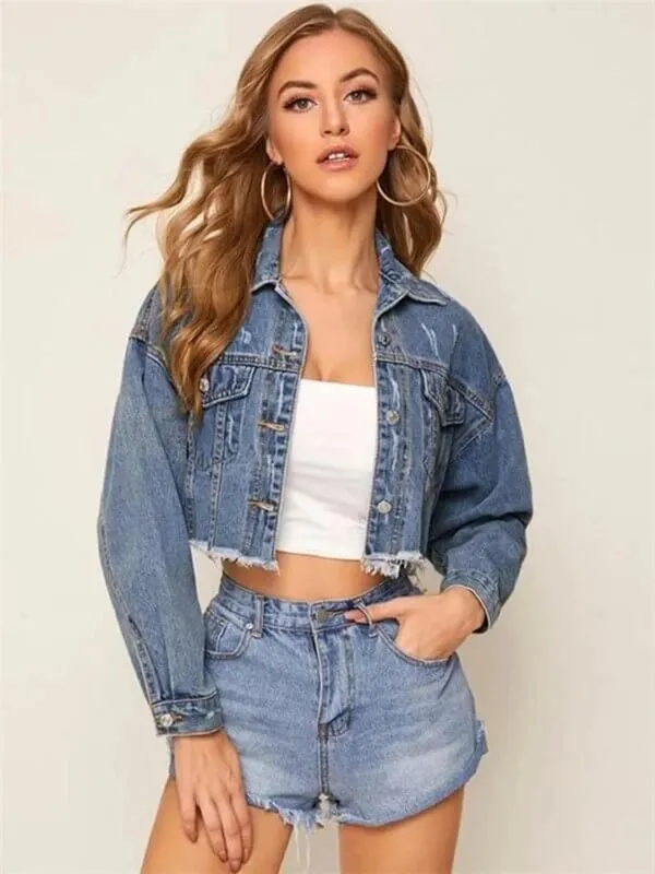 Denim Jacket Ripped