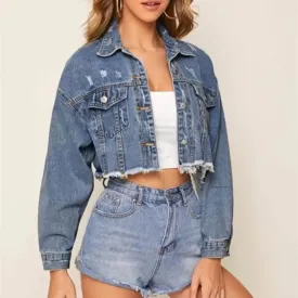 Denim Jacket Ripped