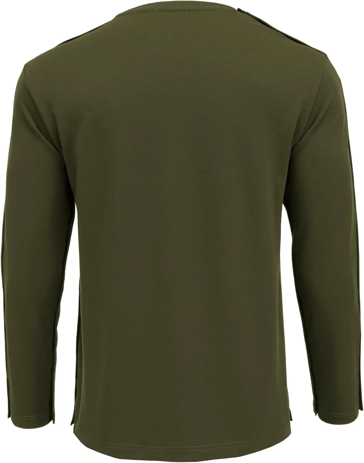 Deyeek Post Shoulder Surgery Recovery Shirts For Men Chemo Port Access Top Snap Full Tear Away Long Sleeve
