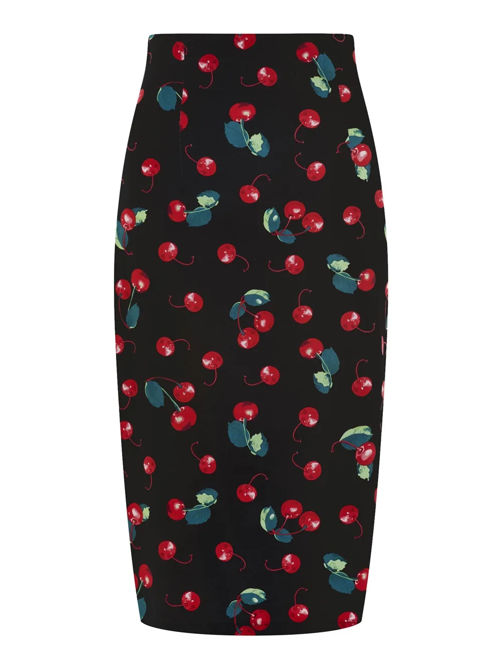 Fiona Cherry Print Wiggle Skirt
