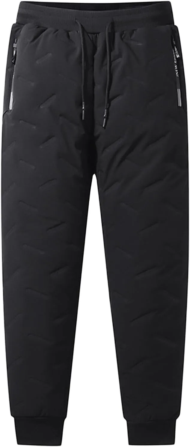 Fleece Active's Unisex Waterproof Pants Sherpa Lined Sweatpants Snow Pants for Men for Winter Sports Outdoor Activities