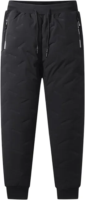 Fleece Active's Unisex Waterproof Pants Sherpa Lined Sweatpants Snow Pants for Men for Winter Sports Outdoor Activities