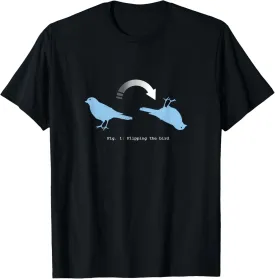 Flipping the Bird Funny Dad Joke T-shirt - Idiom Shirt T-Shirt