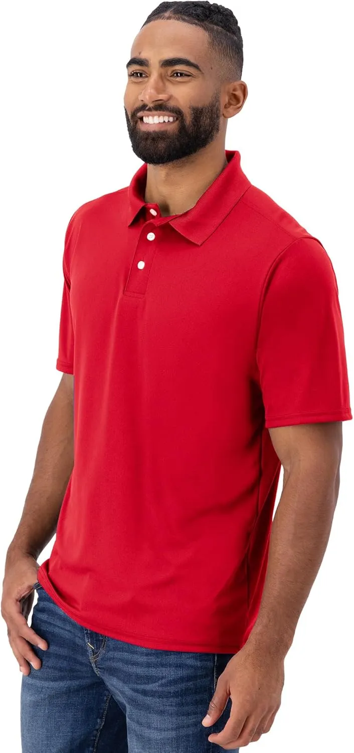 Hanes Sport Men's Polo Shirt, Men's Cool DRI Moisture-Wicking Performance Polo Shirt, Jersey Knit Performance Polo Shirt