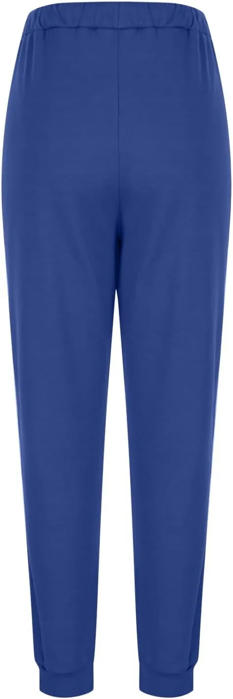 HGps8w Women's Sherpa Lined Sweatpants Pack of 2 - Winter Warm Fleece Joggers Elastic Waist Comfy Lounge Pants with Pockets