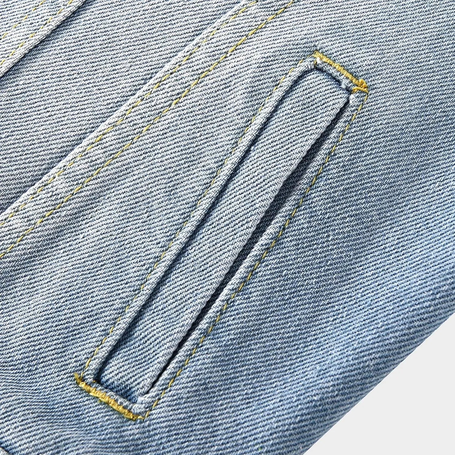 Ladyful Women's Bride Casual Jean Jacket Distressed Ripped Denim Jacket Coat with Pockets