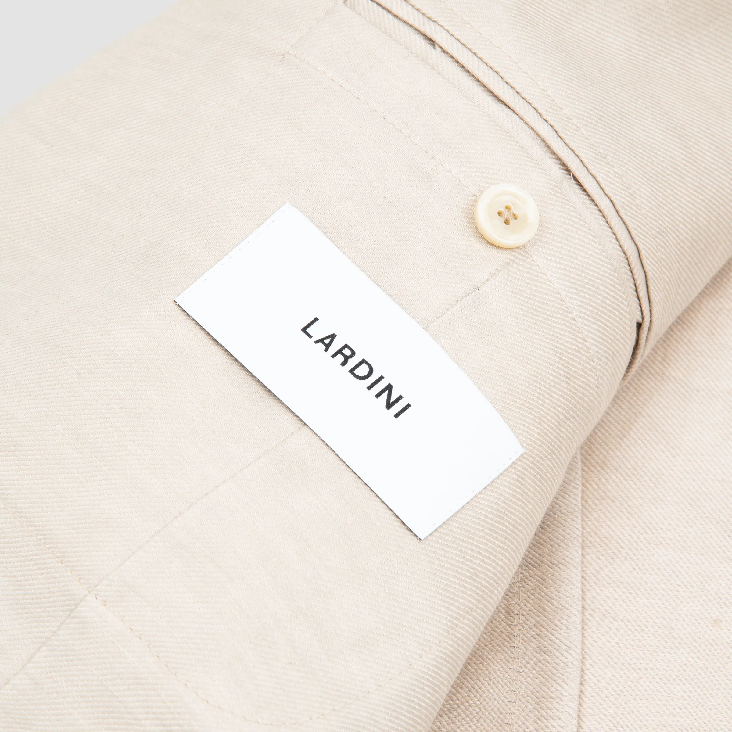 Linen Single Breasted Suit Beige