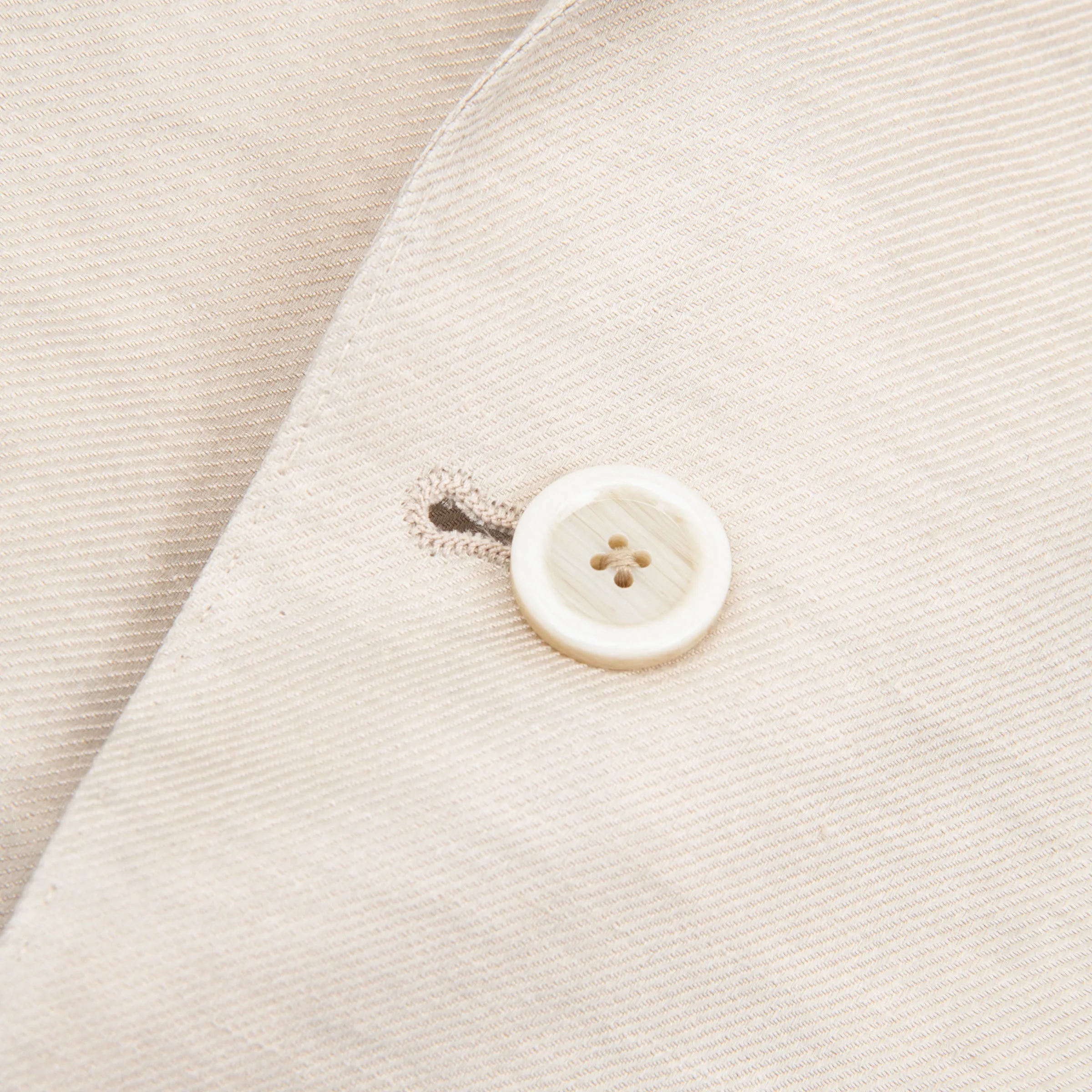 Linen Single Breasted Suit Beige