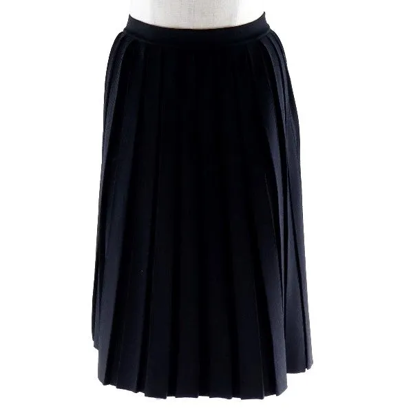 LOUIS VUITTON skirt Rayon, Polyester black Pleated Women XS Used