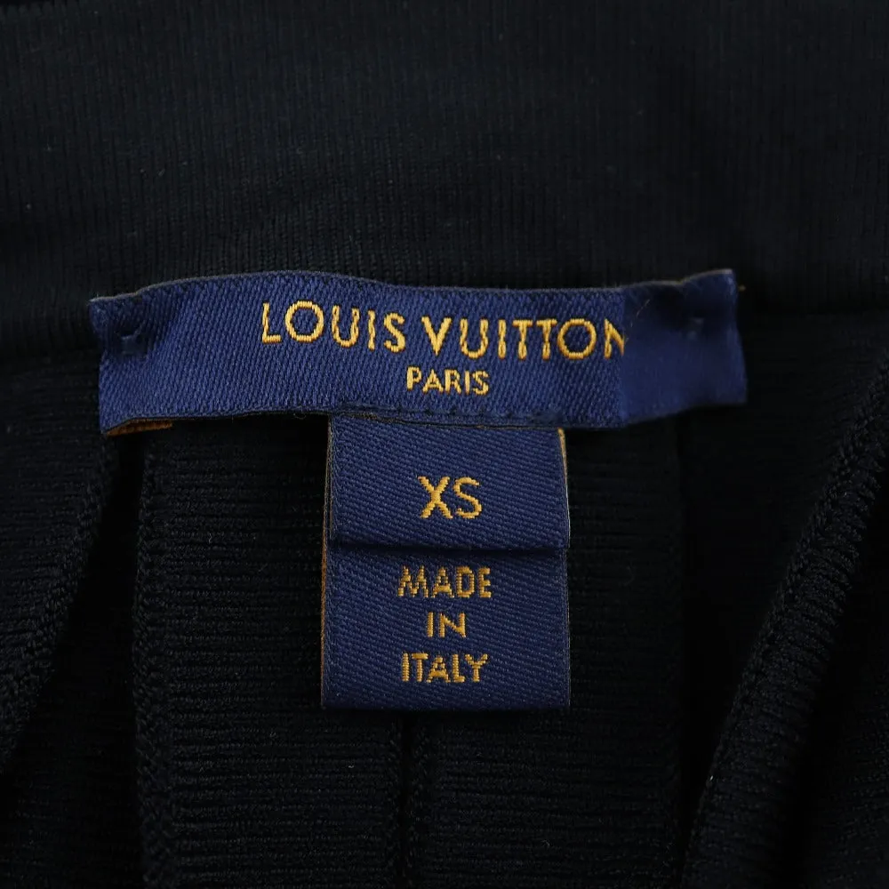 LOUIS VUITTON skirt Rayon, Polyester black Pleated Women XS Used
