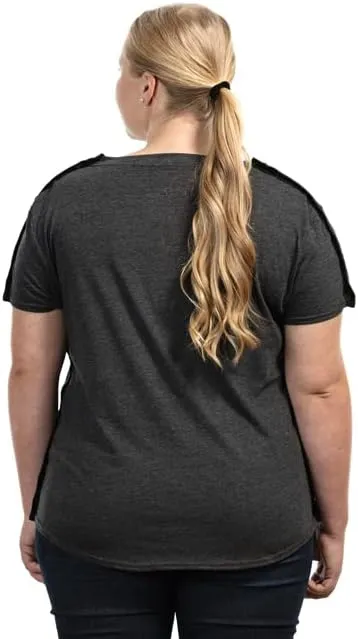 MAI Shoulder Surgery Shirts for Women - Soft Fabric Tear Away Shirt with Premium Snap, Chemo Shirts for Port Access