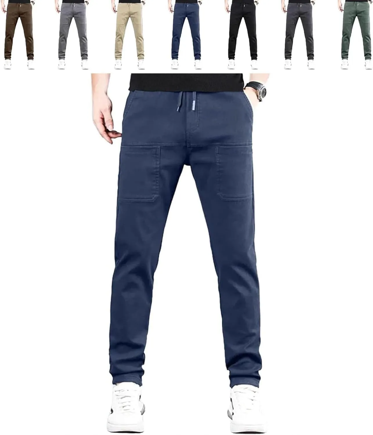 Mencomfy Cargo Pants, Mencomfy Mens Pants, Multipants - High Stretch Multi-Pocket Durable Cargo Pants