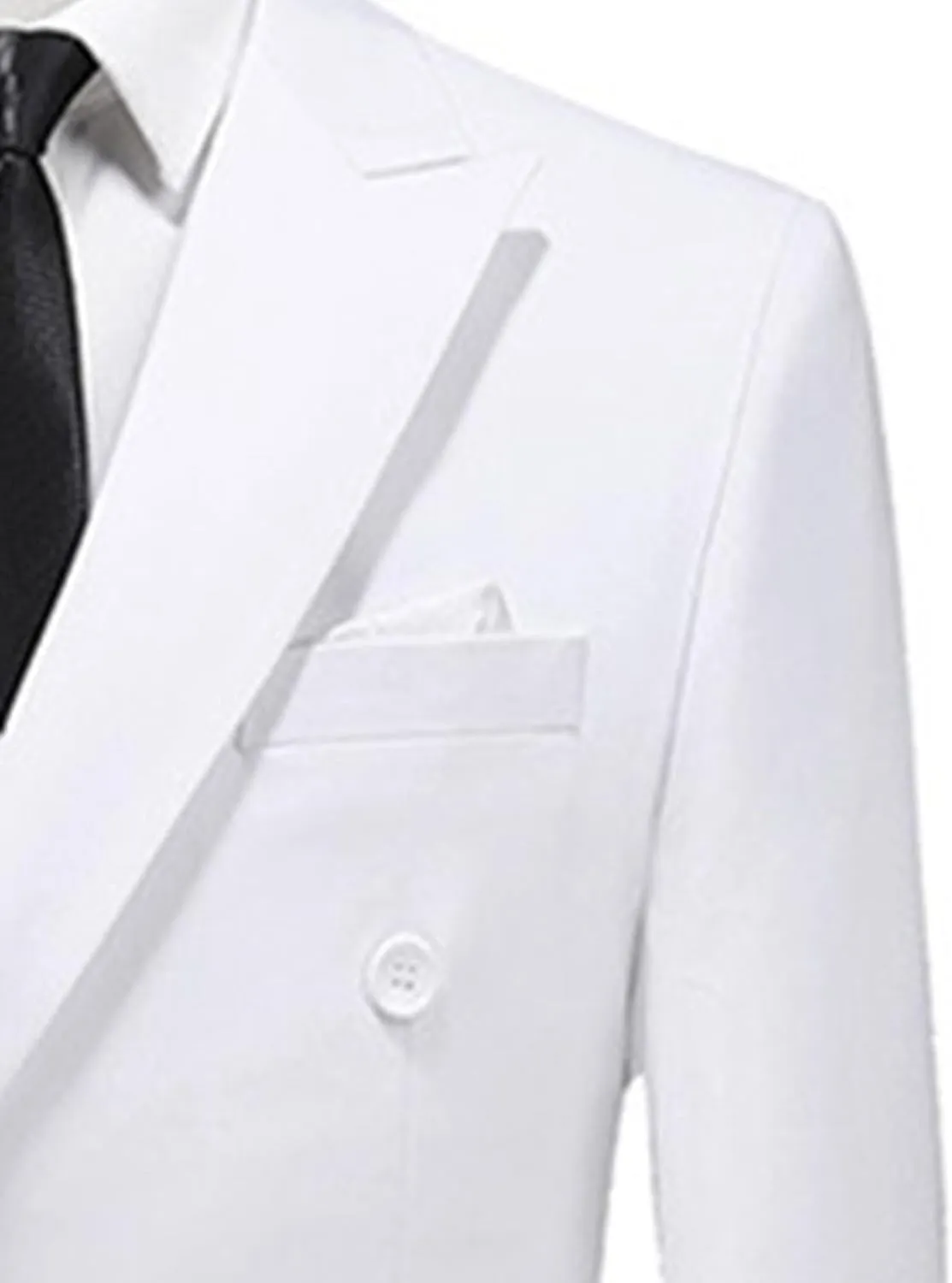Men's Casual Suit Jacket Double Breasted Business Wedding Prom Blazer Jackets Slim Fit Lightweight Sport Coat
