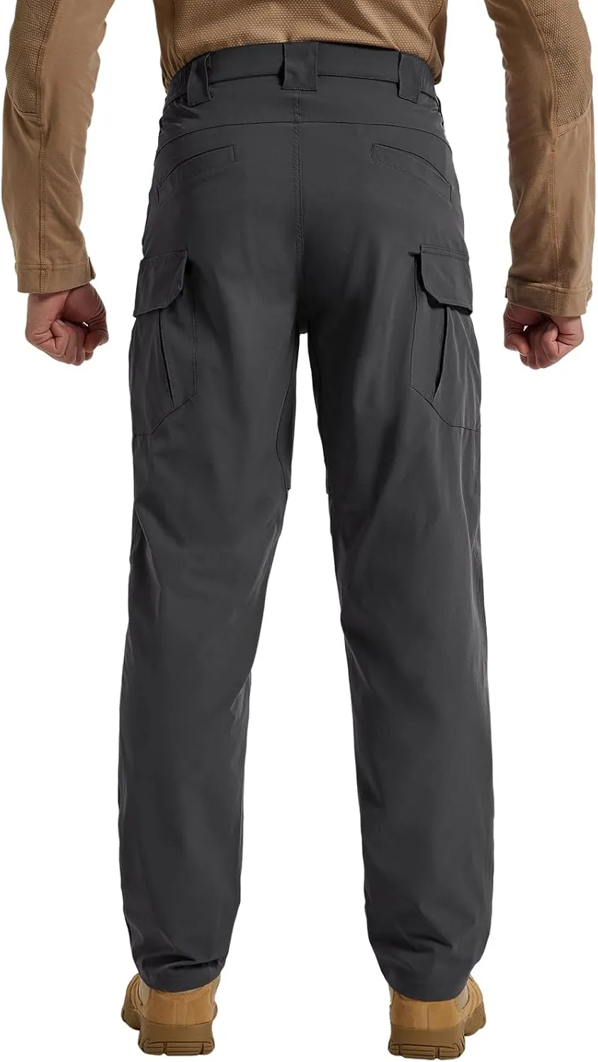 Men's Quick Dry Cargo Pants Water Resistant Tactical Pants Lightweight Stretch Outdoor Work Hiking Pants