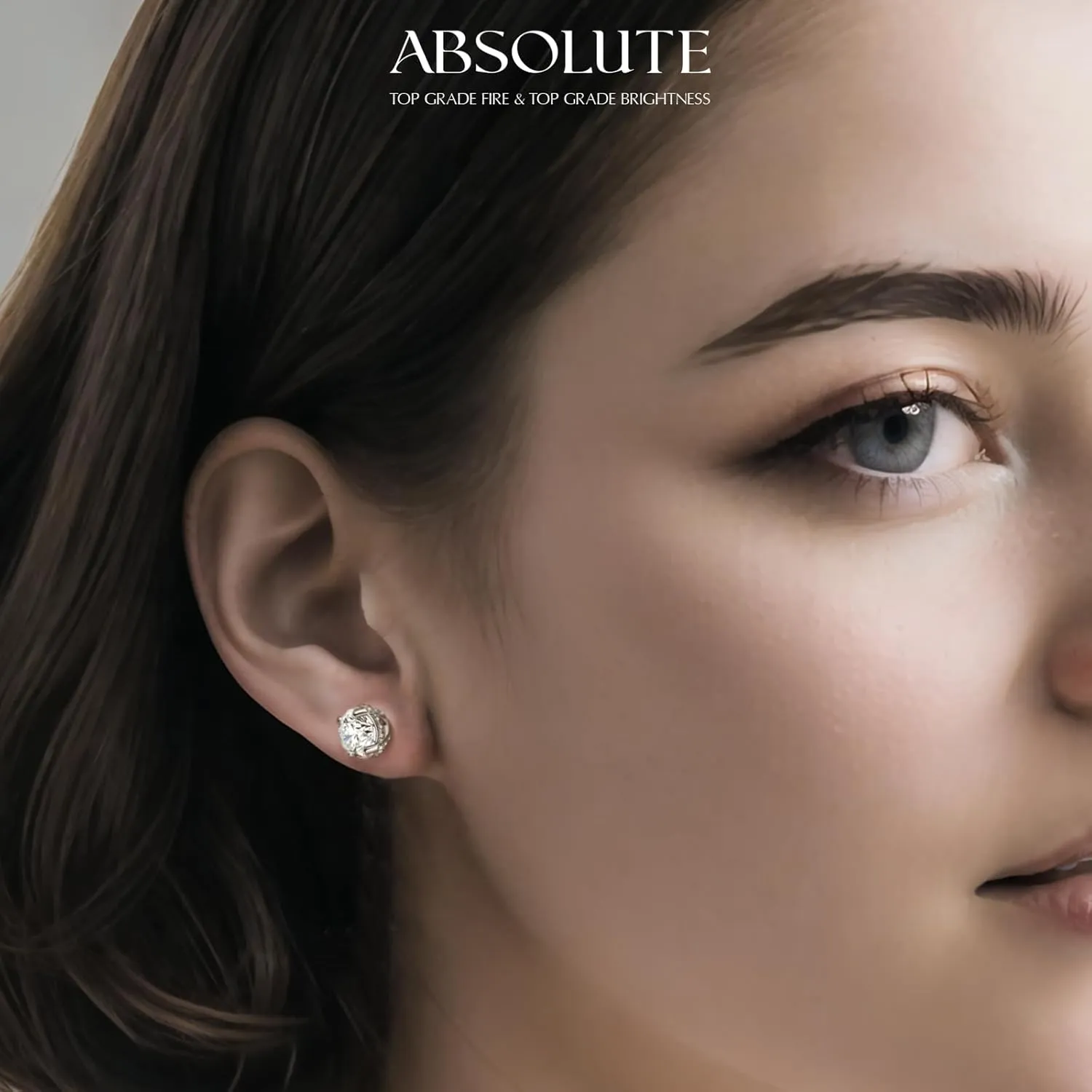 Moissanite Earrings Studs Sterling Silver Stud Earrings for Women 2 Carat S925 Earrings Hypoallergenic Gold Earring for Women Studs