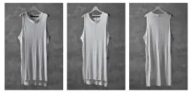 MULTI OVERLOCKED TANKTOP / Draped Underwear