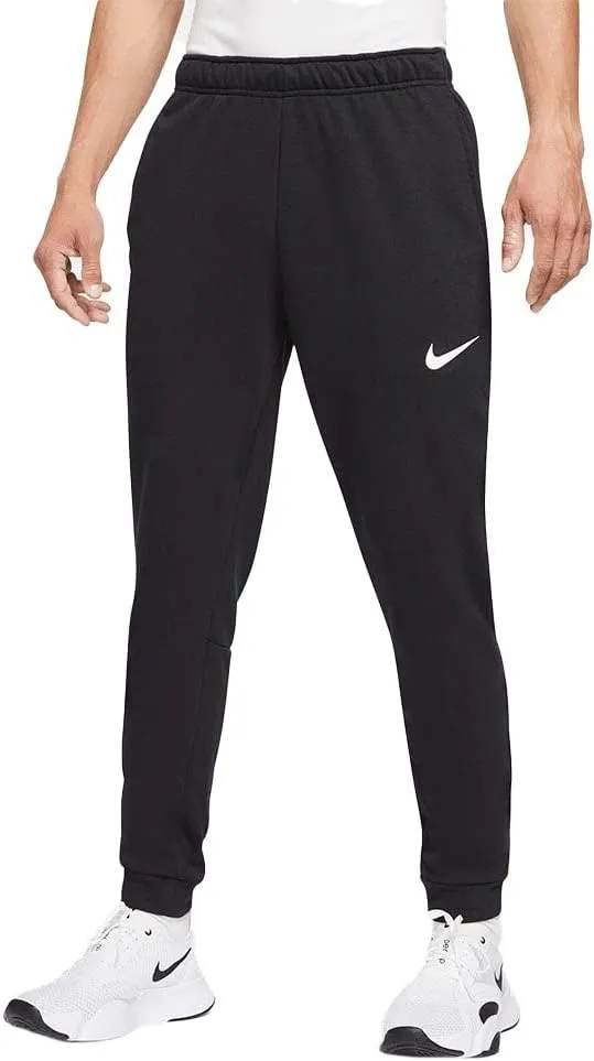 Nike Dry Men's Dri-FIT Taper Fitness Fleece Pants (Black/White, CZ6379-010)