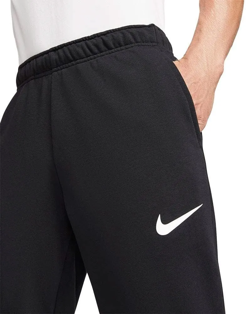 Nike Dry Men's Dri-FIT Taper Fitness Fleece Pants (Black/White, CZ6379-010)