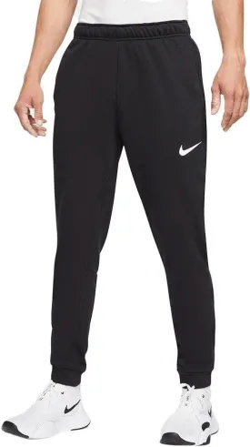 Nike Dry Men's Dri-FIT Taper Fitness Fleece Pants (Black/White, CZ6379-010)
