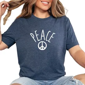 Peace Shirt, Peace Sign TShirt, Retro T-Shirt, Inspirational Shirt, Positive Quote Graphic Tee, Peace Sign TShirt, Hippie Shirt, Boho Shirt, Peace and Love Shirt, Anti-War TShirt