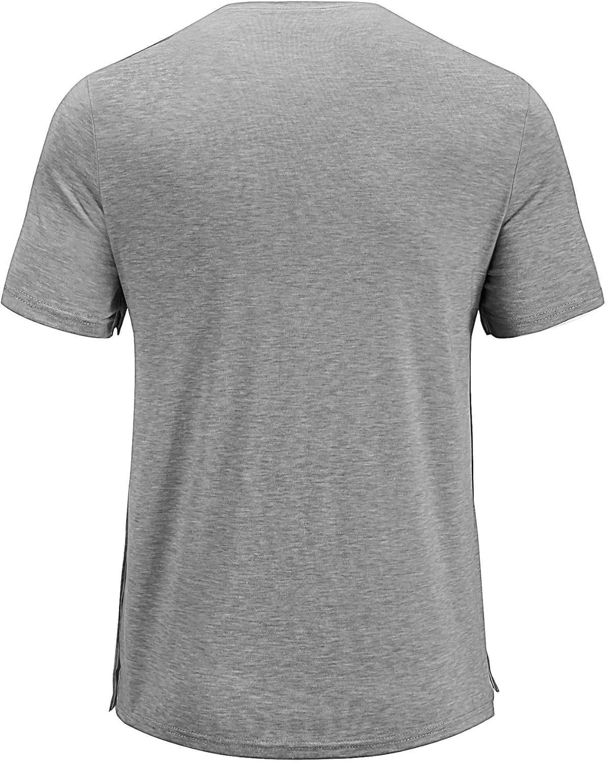 Poriff Men's Post Shoulder Surgery Recovery Shirts Full Tear Away Short Sleeve Snap Chemo Port Access Shirt