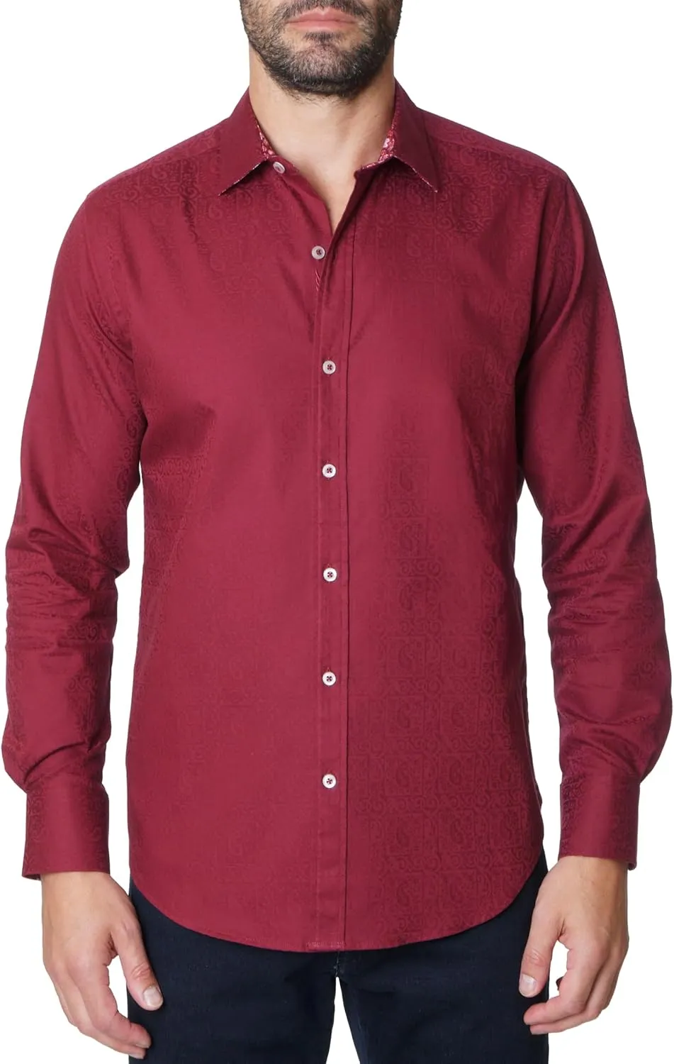 Robert Graham Mens Windsor Long-Sleeve Shirt, Button-Up Shirt for Men