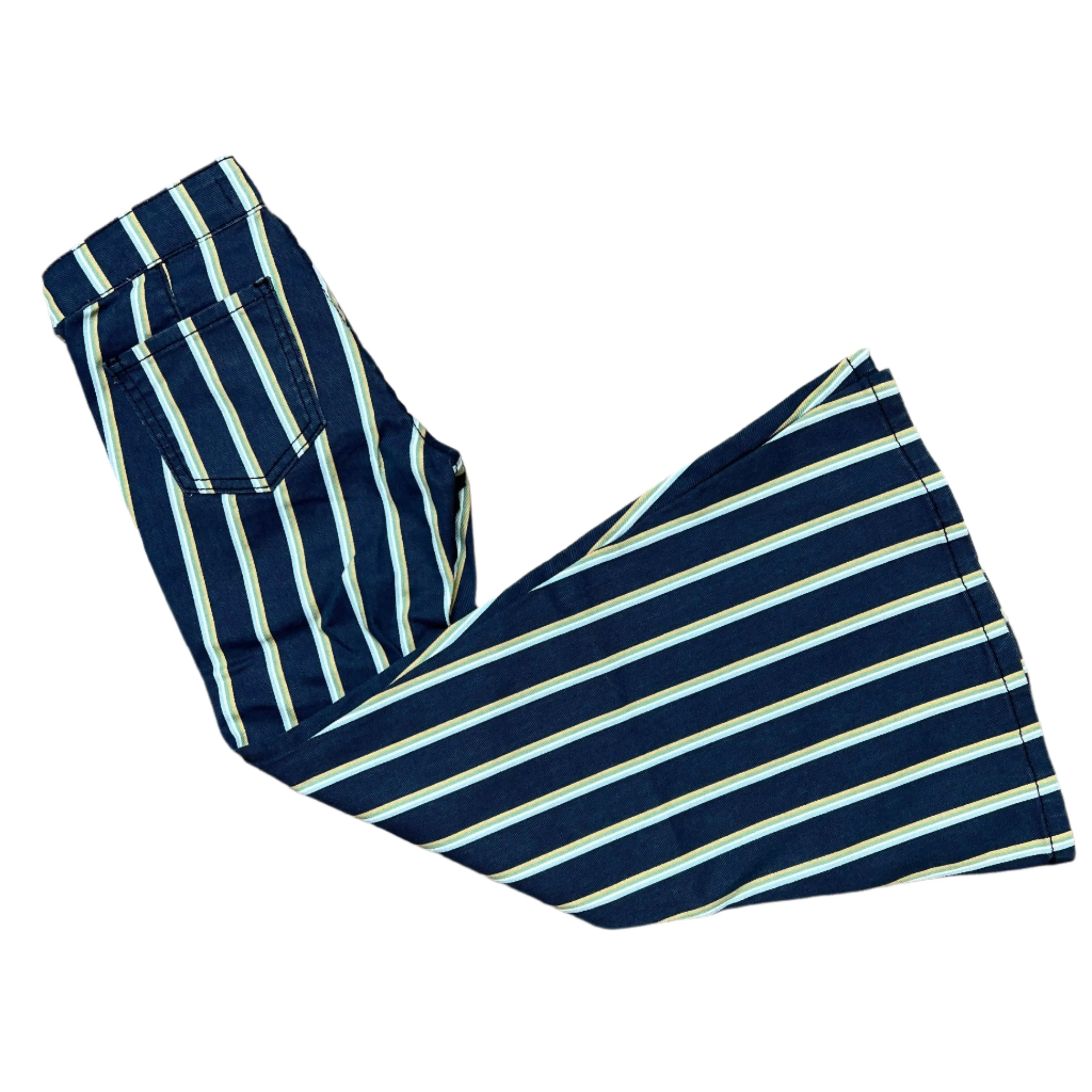 Rock & Roll Denim Girl's Bell Bottom Night Blue Striped Jeans G5B2726