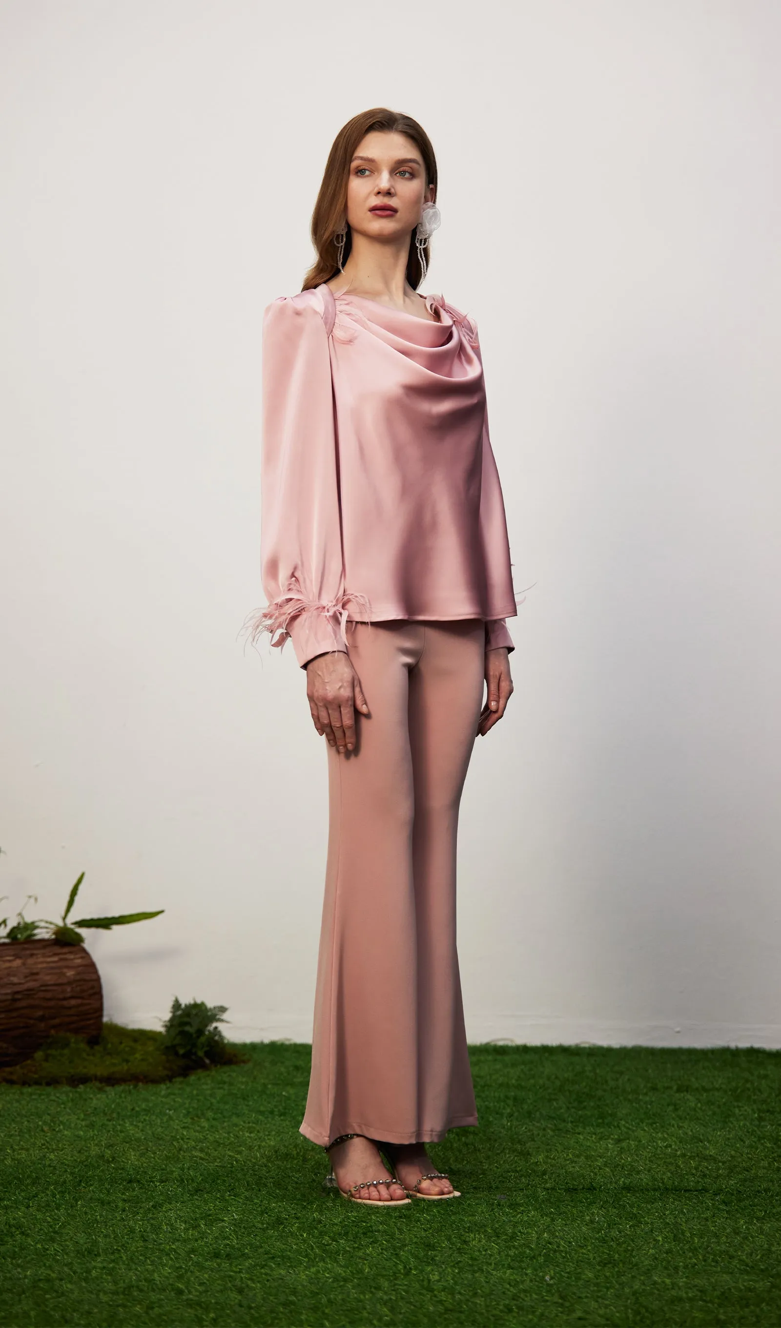 Satin Bell Bottoms